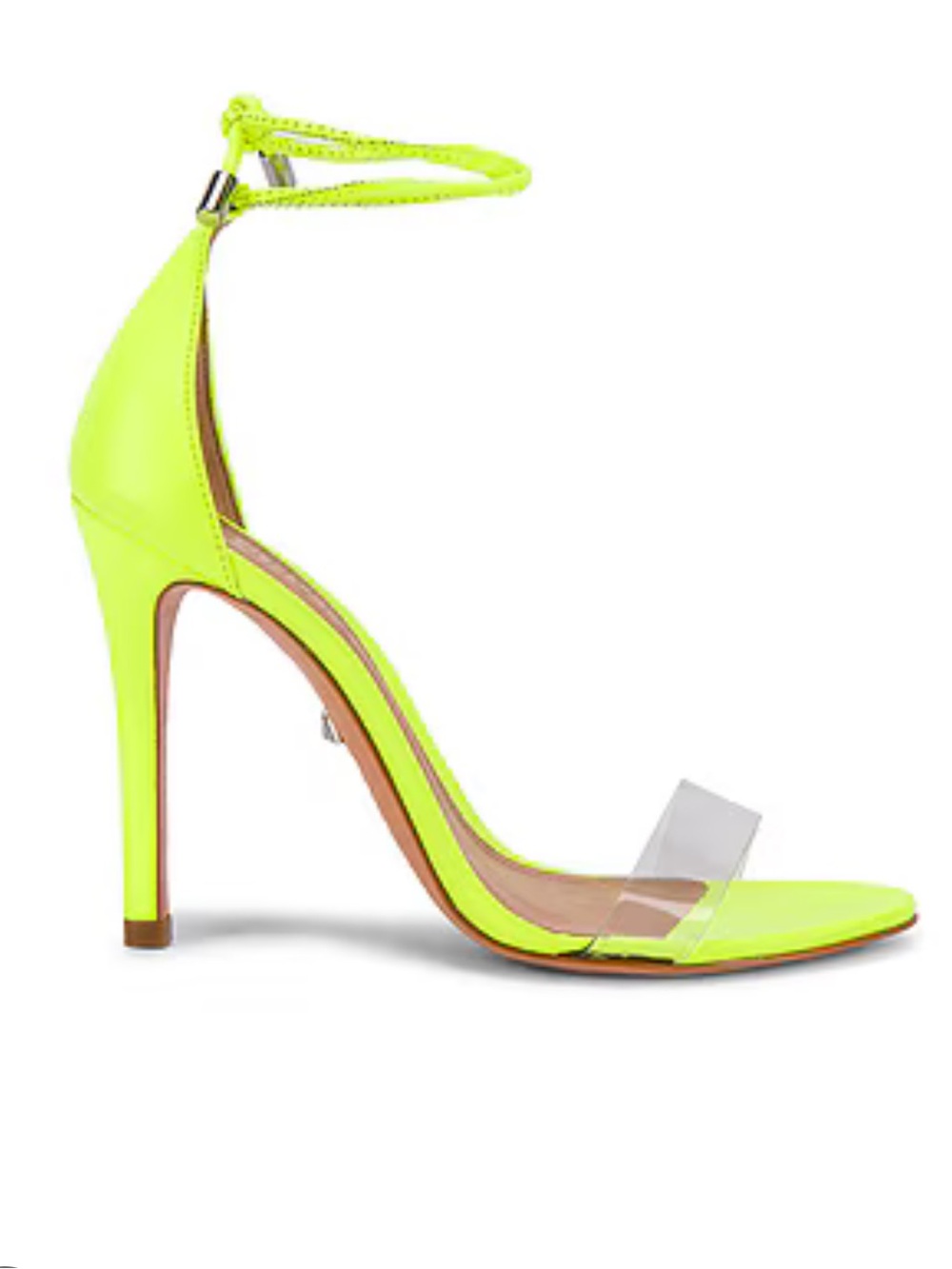 Schutz Josseana Neon Yellow Strappy Heels Sandals Size 8